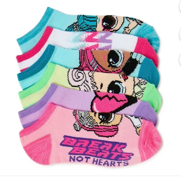 L.O.L. Surprise! Other - LOL Surprise! No Show Socks 6-Pack Size L (4-10) NWT